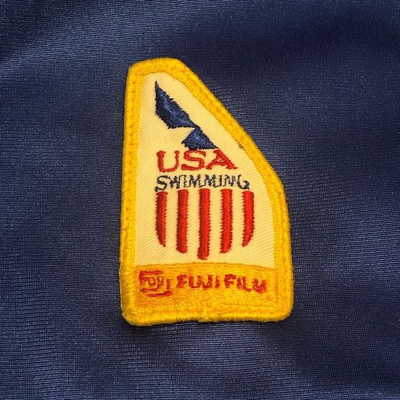 Vintage Seoul 1988 Olympics Speedo‎ Blue Team USA Swimming Jacket Mens XL - Picture 2 of 3